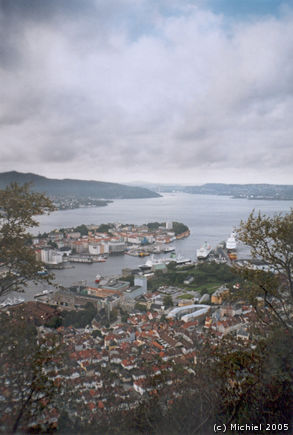 Bergen - mount Floyen view